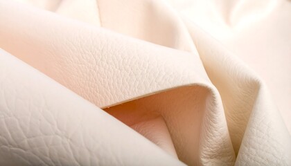 Close-up of soft, light peach-colored fabric