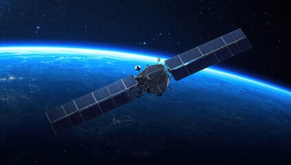 Obraz premium satellite and space, earth and space, satellite and earth, 