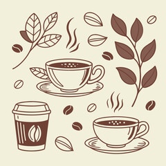 coffee seamless pattern
