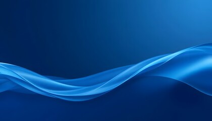 Modern abstract waves flowing smoothly in vibrant blue, perfect for technology or corporate backgrounds