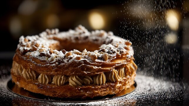 Paris-Brest Recipe: Classic French Choux Ring with Praline Mousseline Cream and Crunchy Hazelnuts