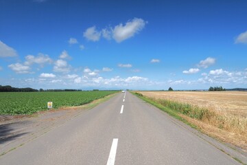 Rural roads in Hokkaido