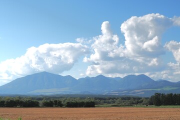 clouds over the mountains