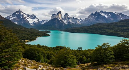 Torres del Paine National Park Patagonia Chile.