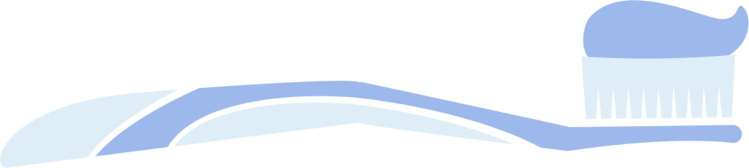 Toothbrush dental care illustration. Vector file format