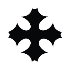 Elegant Dark Cross Design for Modern and Artistic Projects