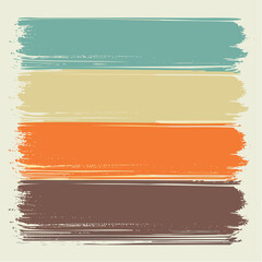 Obraz premium retro vibrance orange brown yellow halftone glitch grain