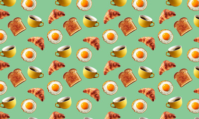 朝食の背景素材