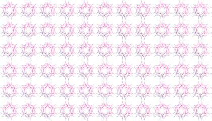 Abstract floral pattern illustration with gradient color scheme featuring a repeating decorative design