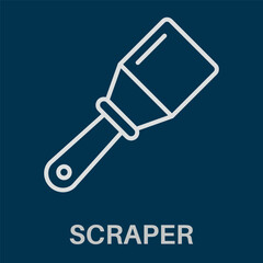 Scraper Simple White Style Design Icon