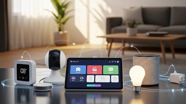 Smart Home Devices with Color Changing Light