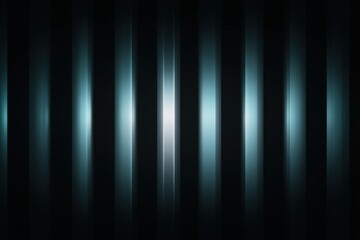 Obraz premium Abstract Dark Teal Vertical Striped Background With Glowing Light