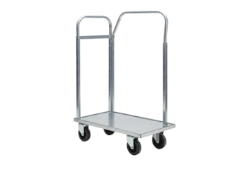 Durable industrial cart ready for transport, perfect for logistics, warehousing, and delivery needs