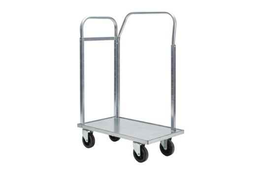 Durable industrial cart ready for transport, perfect for logistics, warehousing, and delivery needs
