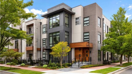 Modern Townhouses: Architectural Design in Urban Setting