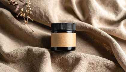 Minimalist Skincare: A close-up shot presents a neatly arranged skincare product, showcasing an appealing aesthetic