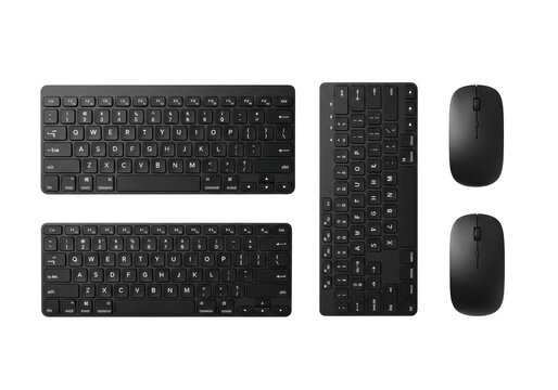 Black Wireless Keyboard and Mouse Set for Modern Computer Setup
