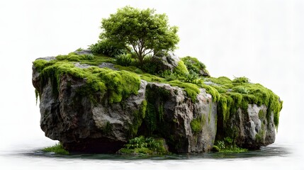 Natural moss plants display green