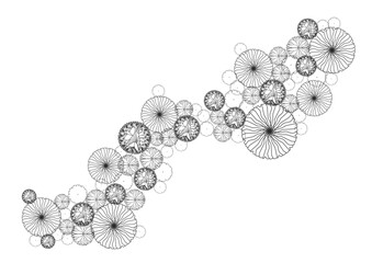 architecture drawing plant tree top view plan black vegetation vector. design nature architectural landscape set element illustration bush garden flora sapling minimal. architect isolated. © bao.creative