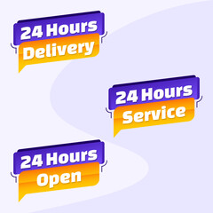 24 hours delivery banner