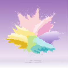 Digitally painted abstract watercolor background
4