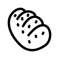 Bread icon design template SVG
