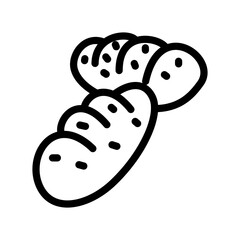 Bread icon design template SVG