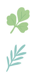 Hand-drawn botanical elements in soft pastel colors.