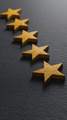 Gold Stars On Dark Background