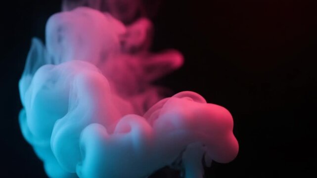 Colorful Smoke on Black Background 03