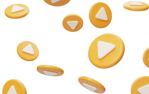 Player Live Room play Pause button 3D