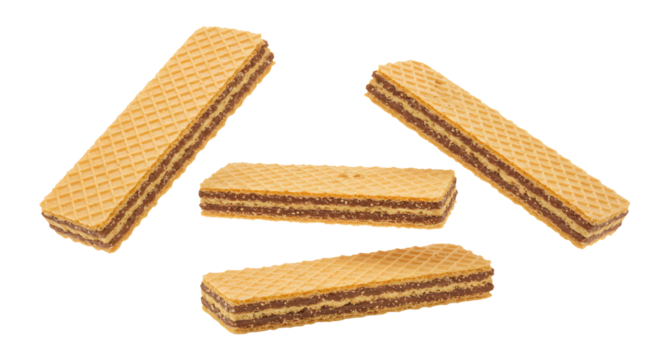 Delicious chocolate wafers, perfect for snacking, dessert, or culinary projects with crispy texture