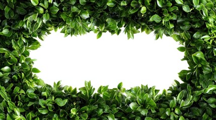 Lush Green Leaf Frame: Nature's Perfect Border