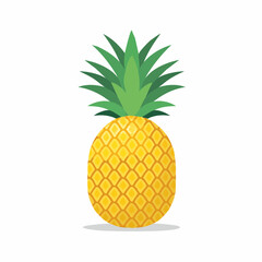 pineapple isolated white background