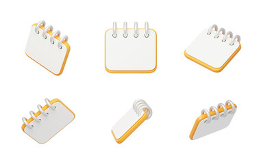 Office, study, student notebook 3D