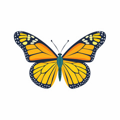 Fototapeta premium Vibrant Monarch Butterfly Illustration