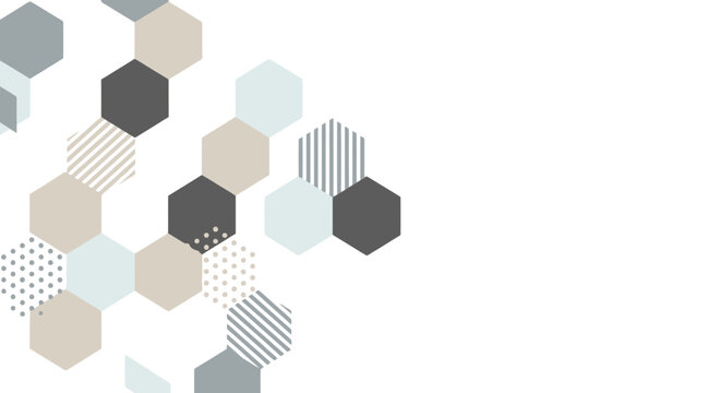 Minimalist Geometric Hexagon Pattern Background with Soft Pastel Colors for Modern Designs and Creative Projects, Suitable for Wallpapers, Presentations, and Website Templates