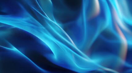 Abstract Blue Waves: A Digital Canvas of Serene Energy