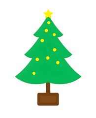 green christmas tree