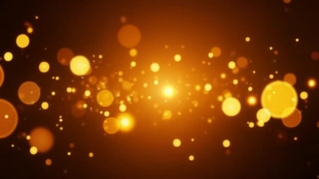 Bokeh Gold Sparks Background Flow Embers Loop Looped