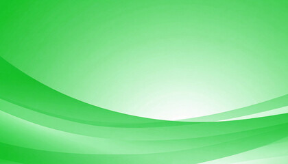Modern abstract graphic design featuring flowing green waves and a gentle light source, creating a dynamic and clean background concept