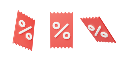 E-commerce promotions Discount coupons 3D