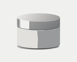 Cosmetic Cream Jar Mockup for Product Display and Branding Minimalist Design