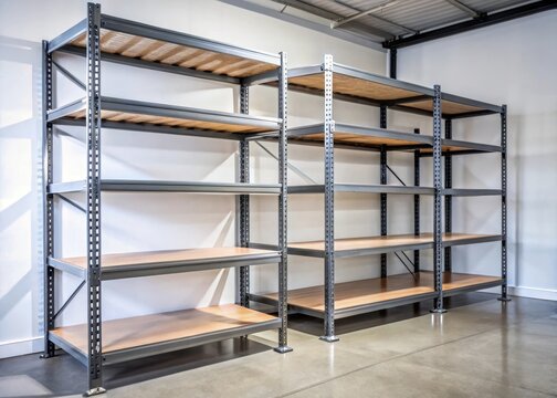 Metal rack shelves for garage storage