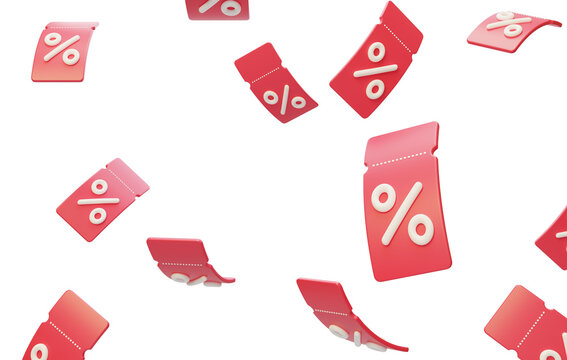 E-commerce promotions Discount coupons 3D