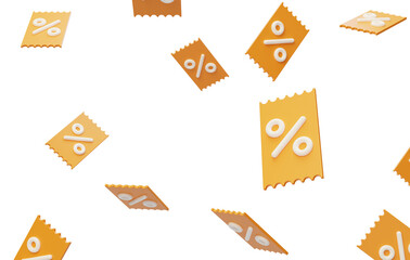 E-commerce promotions Discount coupons 3D