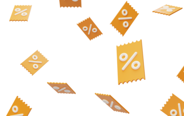 E-commerce promotions Discount coupons 3D