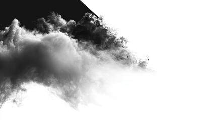 Obraz premium Abstract Monochrome Cloud Formation: A Study in Shades of Grey