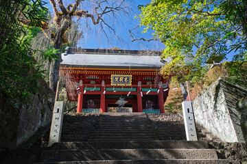 秋の妙義山 総門　群馬県富岡市