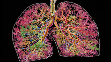 cross-section liver showing circulatory system connections high detail anatomy reference illustration concept scene visual for commercial design use high detail quality stock image illustration concep